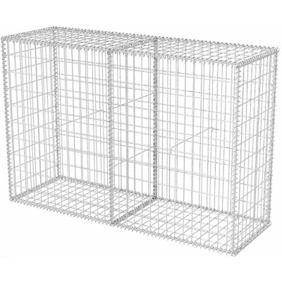 Image of vidaXL Gabion Basket Galvanised Steel 150x50x100 cm