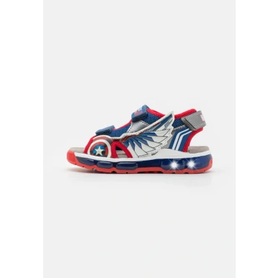 Image of Geox Boy&#039;s J Sandal Android, Blue Red, 12.5 UK