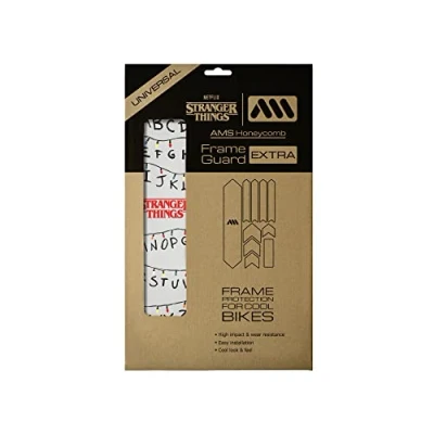 Image of All Mountain Style AMS High Impact Frame Guard Extra Protects your bike from scratches and dings, Stranger Things Lights Black
