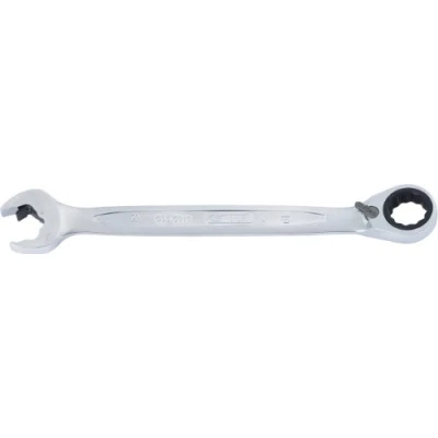 Image of KS Tools 503.5909 DUO GEARplus combination spanner with ratchet mechanism in ring and open jaw, reversible 9mm