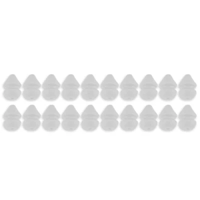 Image of Bank Tackle Heli Beads Carp Fishing Terminal Rubber Helicopter Chod Rig Bead (x 20 Pack, Translucent)