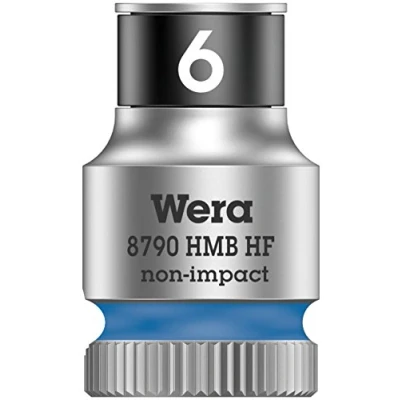 Image of Wera 8790 HMB HF Zyklop holding function socket, 3/8&quot; drive, 6x29mm, 05003740001