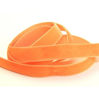 Image of Berisfords Velvet Ribbon Mini roll 9683 Apricot 22mm per 5 metre