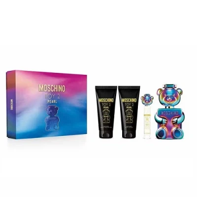 Image of Moschino Toy 2 Pearl Eau de Parfum 100ml Gift Set 2024 (Contains EDP, Body Lotion, Shower Gel and 10ml Travel Spray)