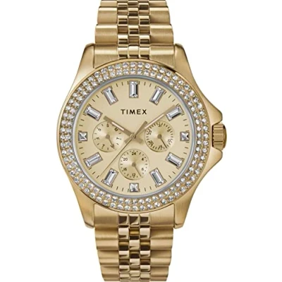 Image of Timex Women&#039;s Multi Dial Quartz Watch with Stainless Steel Strap TW2V79400