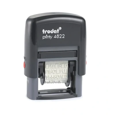 Image of Trodat Printy 4822 Self Inking Multi Word Stamp,Black,Small