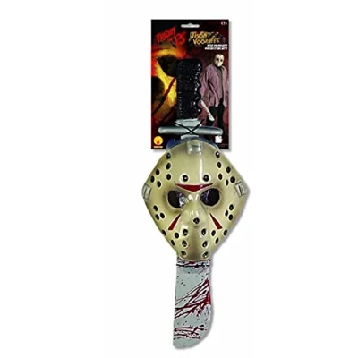 Image of Rubie&#039;s Official Jason Mask/Machete Kit Fancy Dress