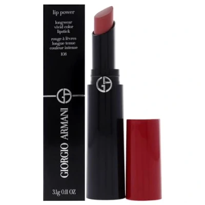 Image of Giorgio Armani Lip Power Lipstick In Love 108