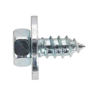 Image of Sealey Acme Screw with Captive Washer #12 x 1/2&quot; Zinc Pack of 50