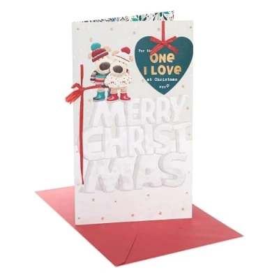 Image of Boofle Christmas Card for The One I Love Cute Design