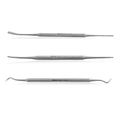 Image of Ingrown Toenail File Set by Blizzard 3 Piece Double Ended Tool Kit with Blacks File, Nail Cleaner and Lifter for Cleaning Care of Toenails Premium Stainless Steel