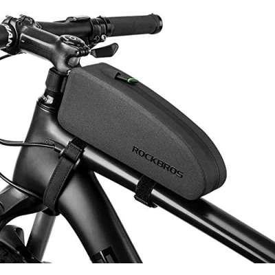 Image of ROCKBROS Bicycle Frame Bag Waterproof Triangle Front Top Tube Cycle Pouch Cycling Pack Bike Pannier 1.6 L/1L