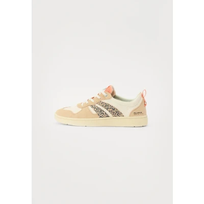 Image of Palladium CUP Flame Unisex Trainers, Size: 11, Cream/sand leopard Leather and textile