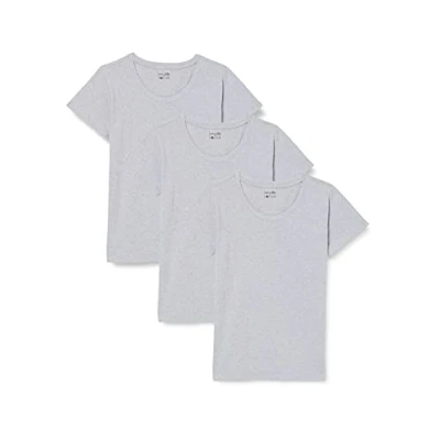 Image of Berydale Multipack of 3: Women&#039;s T Shirt with round neck in grey, XL