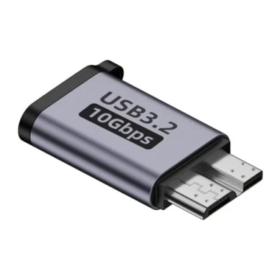 Image of Swiixxer Micro B Male to Type C Female Adapter USB3.0 Connector for External Hard Drive Disk HDD Cable