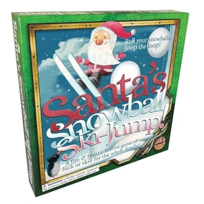 Image of House of Marbles Santa&#039;s Snowball Ski Jump! Christmas Game