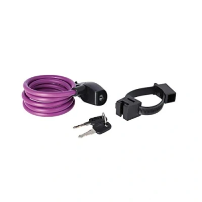 Image of AXA Resolute Cable Lock 120/8 Length 120 cm Diameter 8 mm Purple