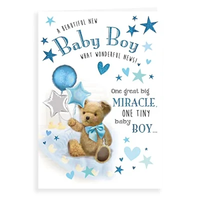 Image of Regal Publishing Cute Baby Card Boy 9 x 6 inches
