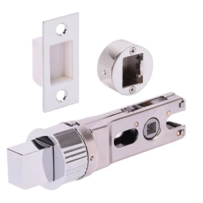 Image of HANDLEZONE® 76mm Bullet Bolt, Round Designer Mortice Deadbolt, Catch for Internal Timber Doors Polished Chrome