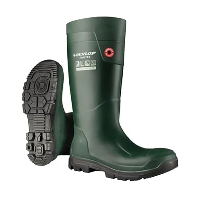 Image of DUNLOP Fieldpro Mens Wellies Green 4 UK