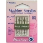 Image of Hemline Sewing Machine Needles Ball Point Size 80/12 H101.80