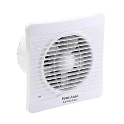Image of Vent Axia 441628 Lo Carbon Silhouette 150B Extractor Fan for Kitchen/Utility/Large Bathroom, 8 W, 24 V