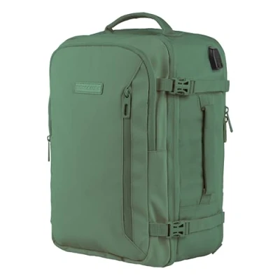 Image of BidMamba Ryanair Hand Luggage Backpack 40x20x25, Bag 20L Easyjet Low Cost Flights Military Green