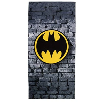 Image of Franco Kids Super Soft Cotton Beach Towel, 28 x 58, Batman