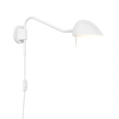 Image of Serge Plug In Matt White Reading Light Astro