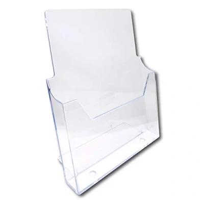 Image of EPOSGEAR® 1 Pack A4 Freestanding Counter Acrylic Leaflet Flyer Brochure Menu Display Dispenser Holders (Portrait)