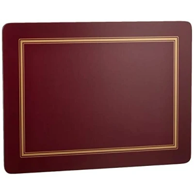 Image of Pimpernel Classic Burgundy Brunch Placemats Set of 6