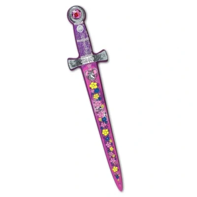 Image of Liontouch Unicorn Princess Sword For Girls Medieval Style Toy Pretend Play Toddlers With Flowers &amp; Gemstones Safe Durable Foam Accessory Royal Dress Up, Cosplay Costumes