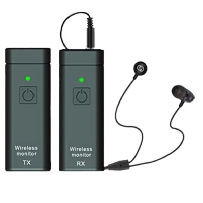 Image of UHF Wireless in Ear Monitor System Professional Digital Sound Stage Broadcast Card Outdoor Transmitter Receiver
