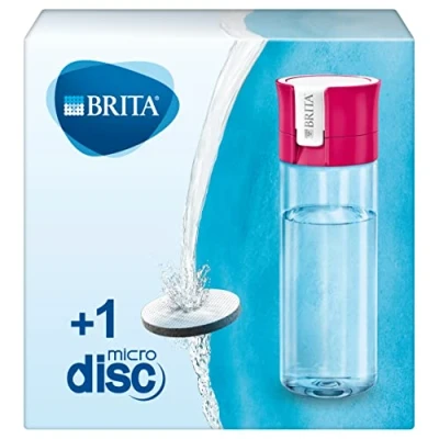 Image of Brita Fill &amp; Go Bottle Filtr Pink Water Filter