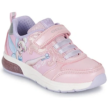 Image of Geox J SPACECLUB Girl Sneaker, Pink Lilac, 2.5 UK