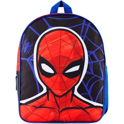 Image of Marvel Spiderman Backpack for Boys Avengers Captain America Iron Man Kids and Toddler Nursery Pre School Bags Travel Holiday Gifts (Blue/Red Spiderman)