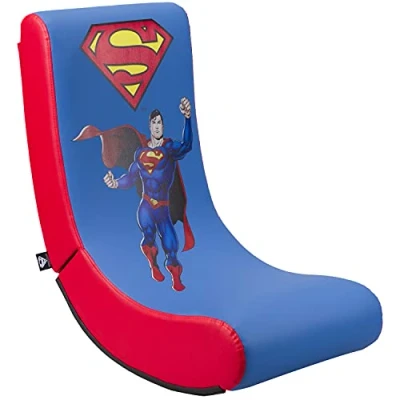 Image of Superman Junior Rock&#039;n&#039;seat Gaming Chair Child/Teenager Gamer Seat for bedroom official license (PS5////)