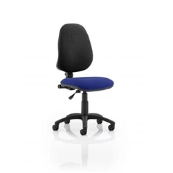Image of Eclipse Plus I Lever Task Operator Chair Bespoke Colour Seat Stevia Blue