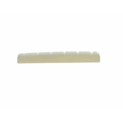Image of Dopro 43x3.5mm Flat Bottom Pure Cattle Bone Electric Guitar Nut for Strat Tele Guitars