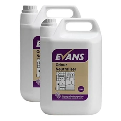 Image of 2 x Evans Vanodine Ready To Use Perfumed Odour Neutraliser Air Freshener 5ltr