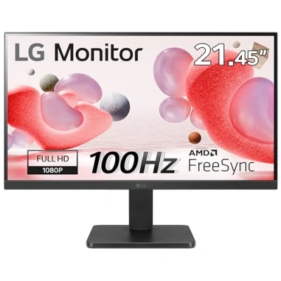 Image of LG Electronics Monitor 22MR410 B, 22 Inch, Full HD 1080p, 100Hz, 5ms GtG, VA Panel, AMD FreeSync, Smart Energy Saving, Anti Glare, HDMI, Matte Black