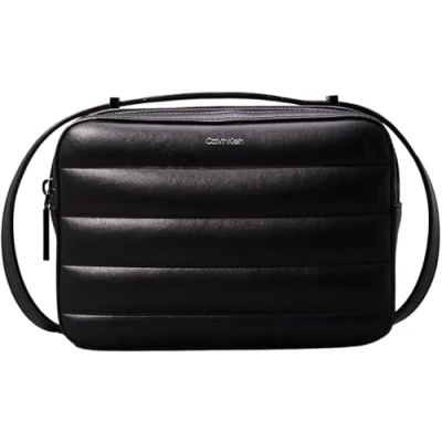 Image of Calvin Klein LINE Quilt Across body bag, Women&#039;s, Size: One Size, Ck black