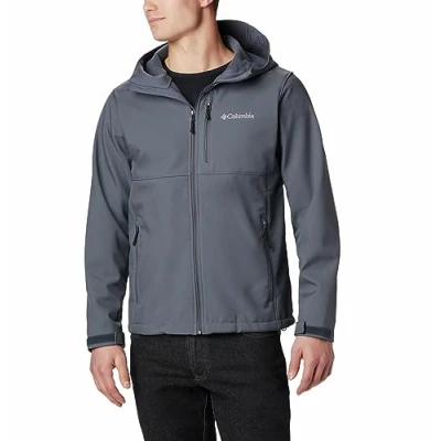 Image of Columbia Men&#039;s Ascender Hooded Softshell Jacket, Graphite, Size M