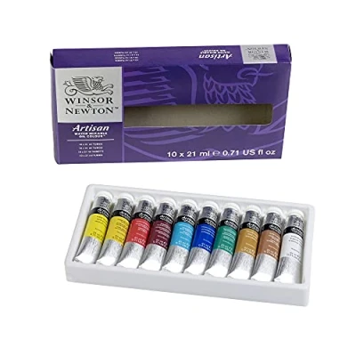 Image of Winsor &amp; Newton Artisan Water Mixable Oil Paint, Set of 10x21ml