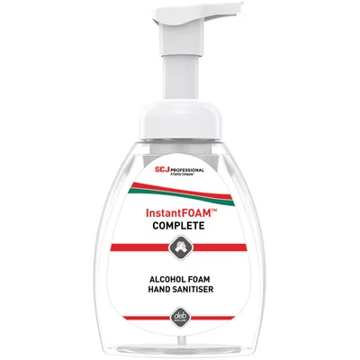 Image of DEB InstantFOAM hand sanitiser, 250 pump action bottle