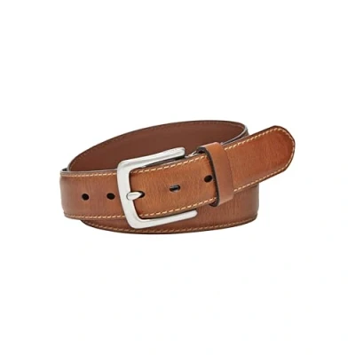 Image of Fossil Men&#039;s Brown Leather Belt for Men, Aiden Brown, 42