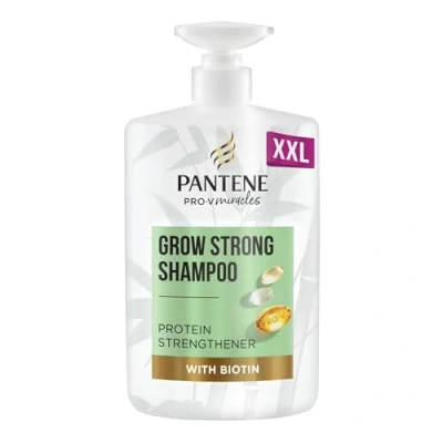 Image of Pantene Biotin&amp;Bamboo Shampoo,Grow Strong For Dry Damaged Hair Helps Reduce Loss,1L