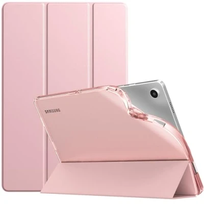 Image of TiMOVO Case for Samsung Galaxy Tab A9+/A9 Plus 11&quot; 2023, Slim Soft TPU Translucent Frosted Back Protective Cover A9+ Tablet SM X210/X216/X218, Auto Wake/Sleep, Rose Gold