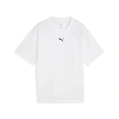 Image of Puma Girls Boxy G Tees, White, 176 EU
