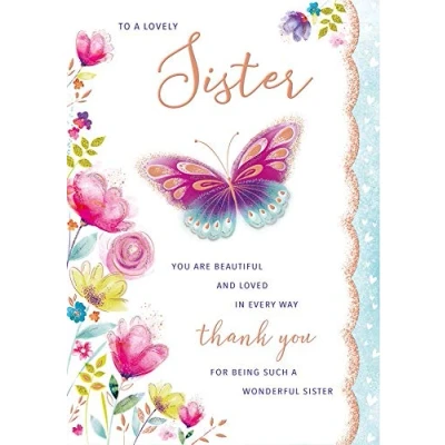 Image of Birthday Card Sister 10 x 7 inches Regal Publishing, C80476